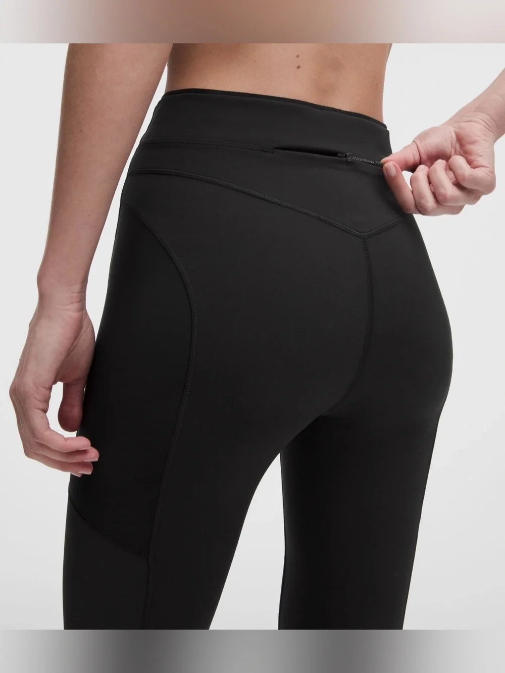 Lululemon No Line High Rise Run Tight 25” Black Sz 8 NWT